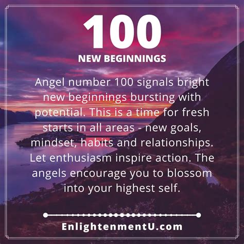 100 Angel Number Meaning